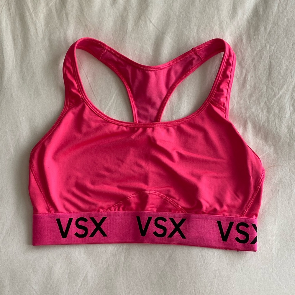 2/$20🎉 VSX Hot Pink Sports Bra Sz Medium